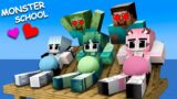 Monster School : Mother Baby Zombie and Mother Baby Wolf Girl – Sad Story – Minecraft Animation