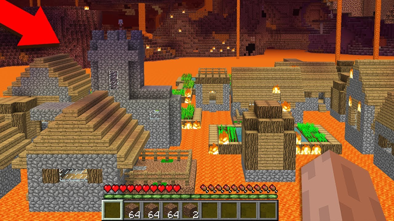 VILLAGE in NETHER! How to find Village in the NETHER in Minecraft? Noob