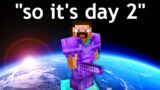 minecraft 100 day videos be like