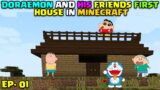 Doraemon and friends new house in minecraft I shinchan minecraft I doraemon minecraft I granny