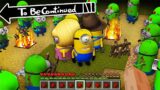 HOW MINIONS ESCAPED FROM ZOMBIE IN MINECRAFT ! – Gameplay Movie traps