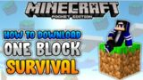 HOW TO DOWNLOAD ONE BLOCK MAP IN MCPE/BE 1.16 (Minecraft Pocket Edition)