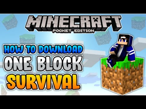HOW TO DOWNLOAD ONE BLOCK MAP IN MCPEBE 116 Minecraft 
