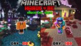 I Survived 100 Days in Magical End World Dimension in Hardcore Minecraft (Hindi)