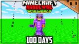 I Survived 100 Days in an ACID Only World in Hardcore Minecraft… Here's What Happened