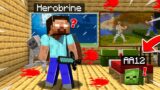If you see HEROBRINE in Minecraft, RUN AWAY!!
