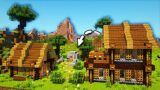 Minecraft Timelapse: Underground BUNKER in Rural Village / Minecraft