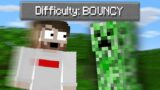 Minecraft but EVERYTHING is Bouncy!