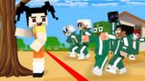 Monster School : Squid Game With Poor Baby Zombie  – Sad Story – Minecraft Animation