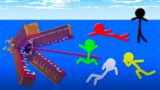 Stickman VS Minecraft: Underwater Sea Monster – AVM Shorts Animation