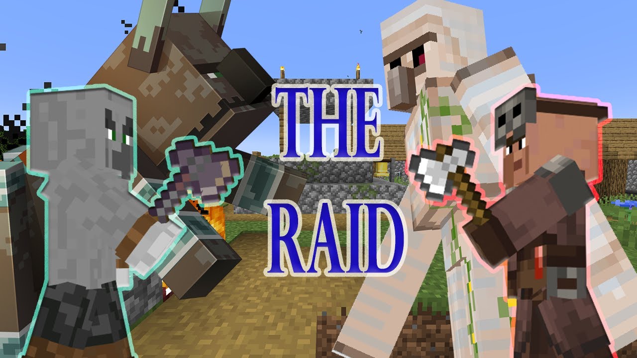 the story of minecraft first raid