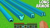 What if YOU CRAFT SUPER LONG ARMOR in Minecraft ? NEW SECRET ARMOR !