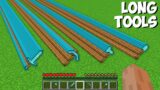 What if YOU CRAFT SUPER LONG TOOLS in Minecraft ? NEW SECRET ITEMS !