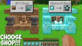 Which SHOP TO CHOOSE in Minecraft ? DIAMOND SHOP VS DIRT SHOP !