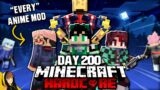 Another 100 Days with EVERY Anime Mod in Minecraft… Here's What Happened!