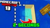 Draining an Ocean Monument in 2 SECONDS!!! – Minecraft Hardcore (#13)