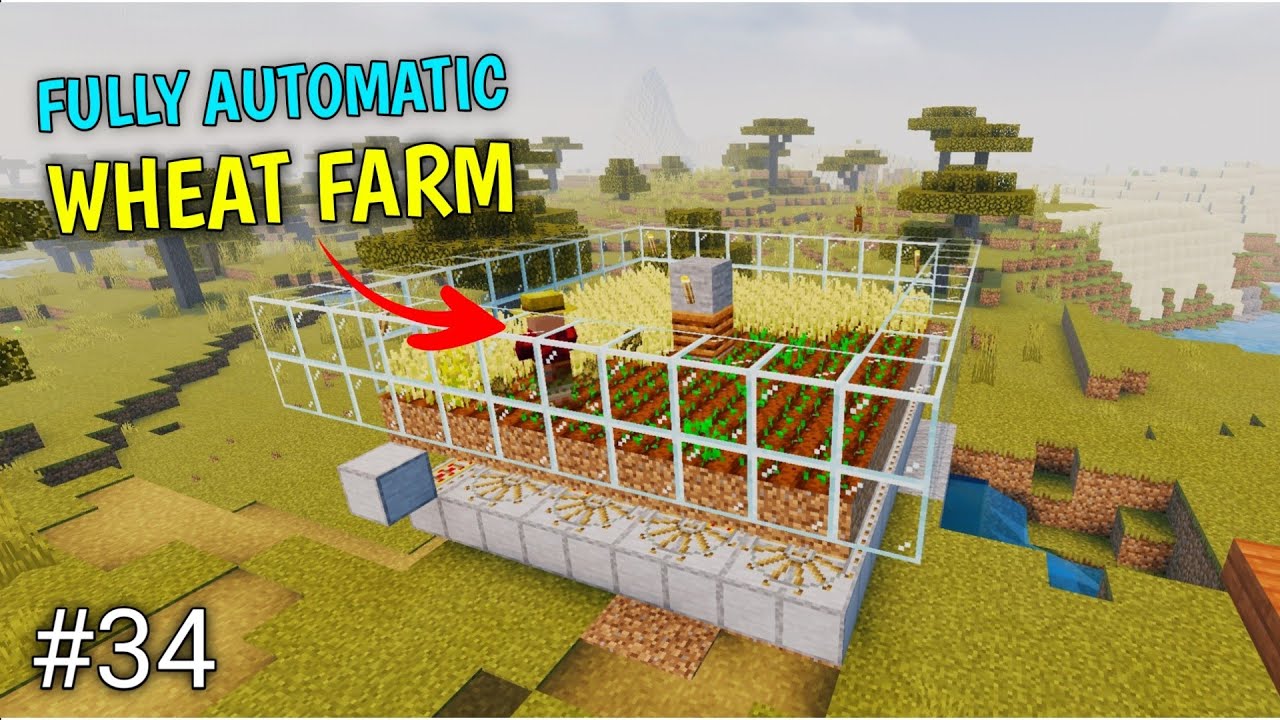 EP 34: Making Villager Wheat Farm in Minecraft 1.17 Survival Series ...