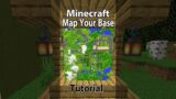 How to Map your Base in Minecraft | Easy Map Wall Tutorial #shorts