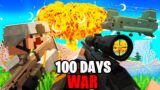 I Spent 100 Days in a Minecraft WAR… and It's HARDCORE