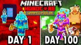 I Survived 100 Days as a WARPED PIGLIN in Hardcore Minecraft… Here’s What Happened