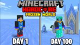 I Survived 100 Days in FROZEN World in Minecraft Hardcore (Hindi)