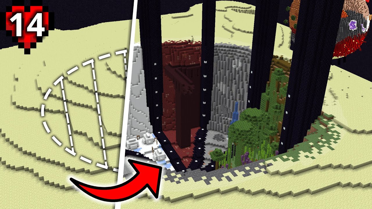 I Transformed the End in Minecraft Hardcore Minecraft videos