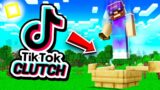 Je reproduis les meilleurs CLUTCH Minecraft de Tiktok !