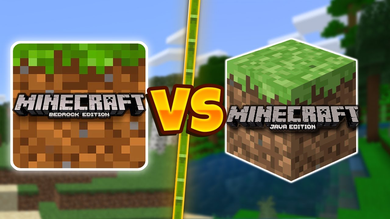 MINECRAFT BEDROCK EDITION VS MINECRAFT JAVA EDITION - Minecraft videos