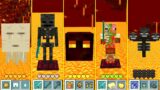 Minecraft HOW to play NETHER MONSTER GHAST SKELETON WITHER ZOMBIE PIGMAN! NOOB VS PRO ANIMATION