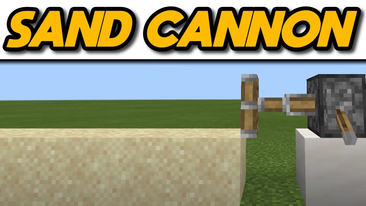 Minecraft Working Sand Cannon Shorts Minecraft videos