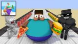 Monster School : BABY MONSTERS FAT 2 FIT CHALLENGE ALL EPISODE – Minecraft Animation