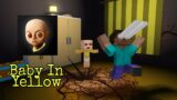 Monster School : Baby In Yellow Horror Game Challenge – Minecraft Animation