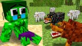Monster School : Brave Hulk Fight Against Wolves to Rescue Wolf Girl – Sad Story – Minecraft