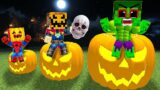Monster School : Halloween Challenge Of Baby Hulk And Friends – Funny Story – Minecraft Animation