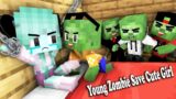 Monster School : Young Zombie Save Cute Girl Sad Story – Minecraft Animation
