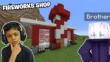 My BROTHER opened FIREWORKS SHOP for DIWALI in MINECRAFT
