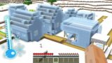 NOOB FOUND THIS FREEZ ICE VILLAGE! FROZEN HOUSE BASE Minecraft NOOB vs PRO vs HACKER! 100% TROLLING