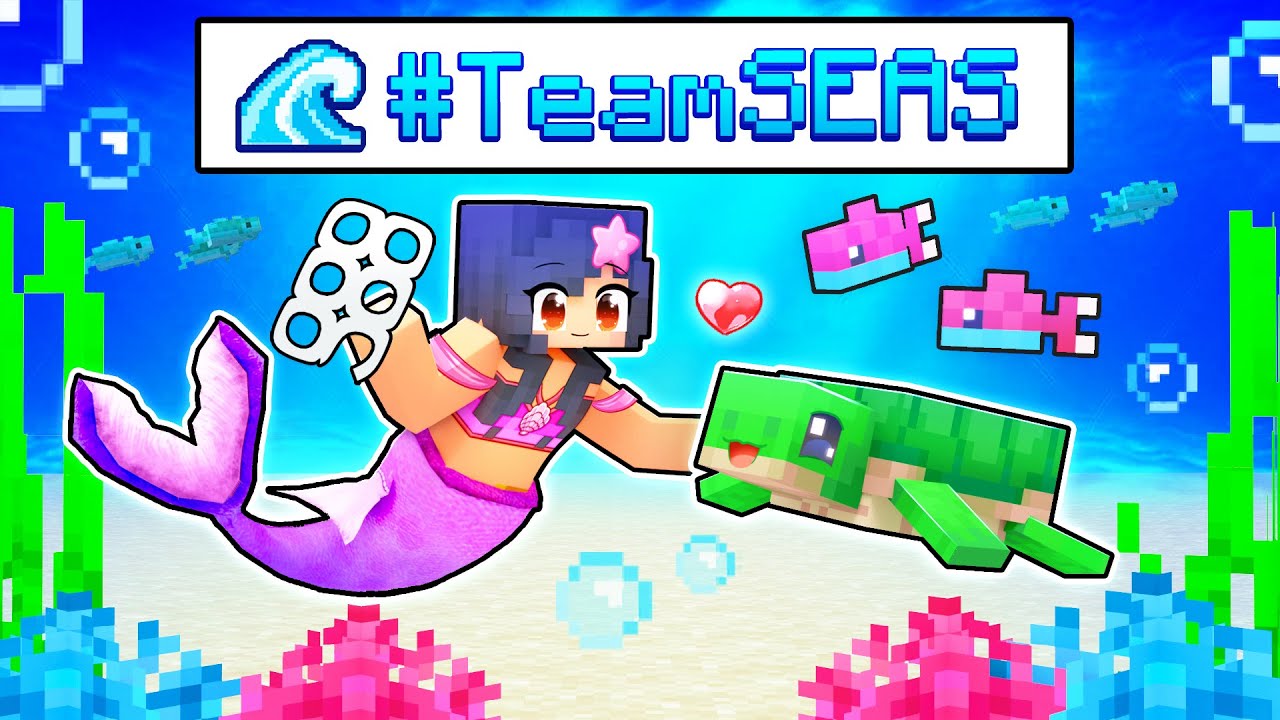 Saving The OCEAN With #TeamSEAS In Minecraft! - Minecraft videos