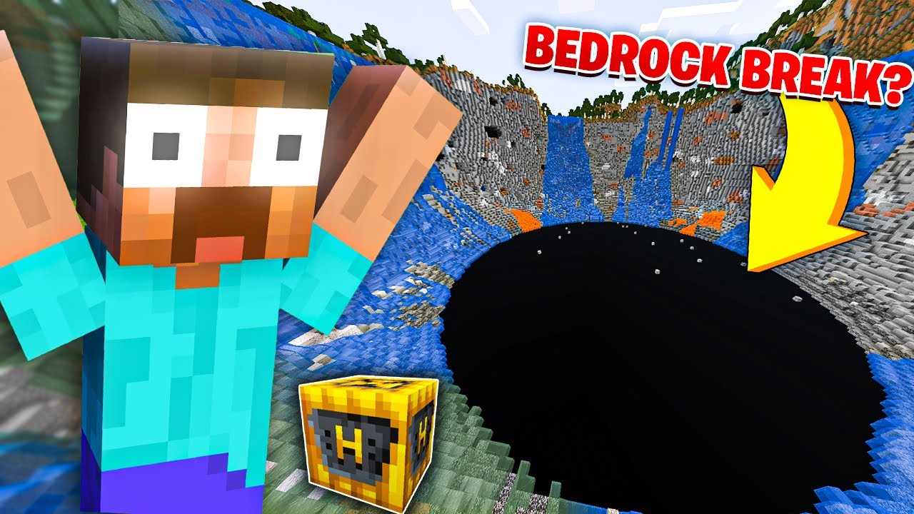 This TNT can Destroy BEDROCK in Minecraft Minecraft videos