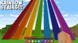 WHERE DOES SUPER SECRET RAINBOW STAIRS LEAD in Minecraft ! CHALLENGE 100% TROLLING