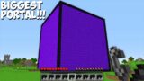 What IF BUILD BIGGEST NETHER PORTAL OF 1000 BLOCKS in Minecraft Challenge 100% Trolling
