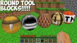 What IF YOU CRAFT ROUND TOOL BLOCKS in Minecraft ! NEW ROUND TOOLS !