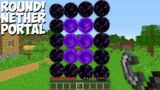 What if you BUILD ROUND NETHER PORTAL in Minecraft ? NEW BEST PORTAL !