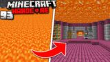 I Built A Secret Under Lava Base In Minecraft Hardcore! (#93)