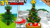 I Built a Giant CHRISTMAS TREE in Minecraft Hardcore! (#37)