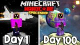 I Survived 100 Days In A Spaceship In Hardcore Minecraft… Here's What Happened