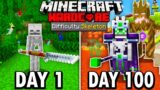 I Survived 100 Days as a SKELETON in Hardcore Minecraft… Here’s What Happened