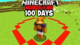 I Survived 100 Days in a SHRINKING CIRCLE in Hardcore Minecraft… Here's What Happened