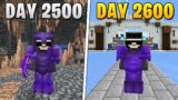 I Survived 2,600 Days in HARDCORE Minecraft…