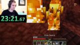 I am getting better at speedrunning Minecraft 1.16 | xQcOW